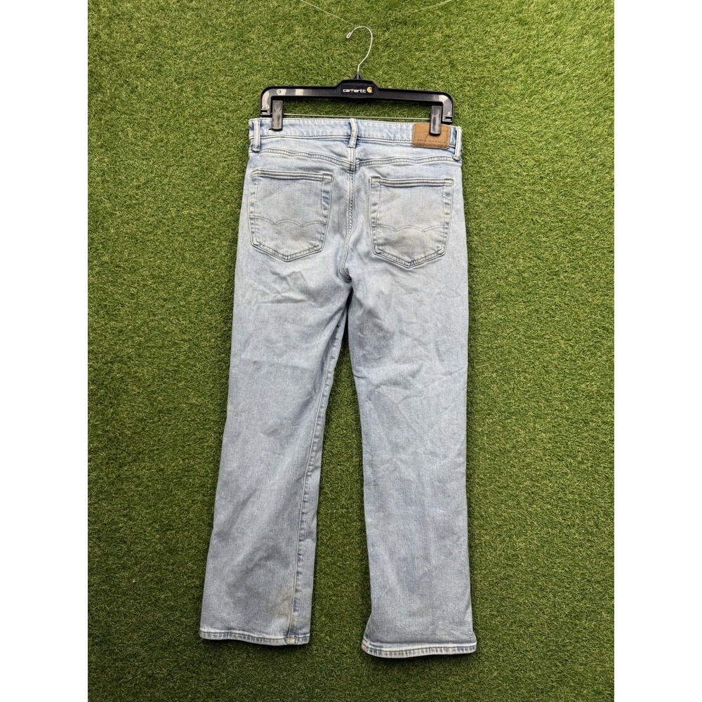 American Eagle Jeans Mens 29x30 Original Bootcut 100% Cotton Work Light Wash